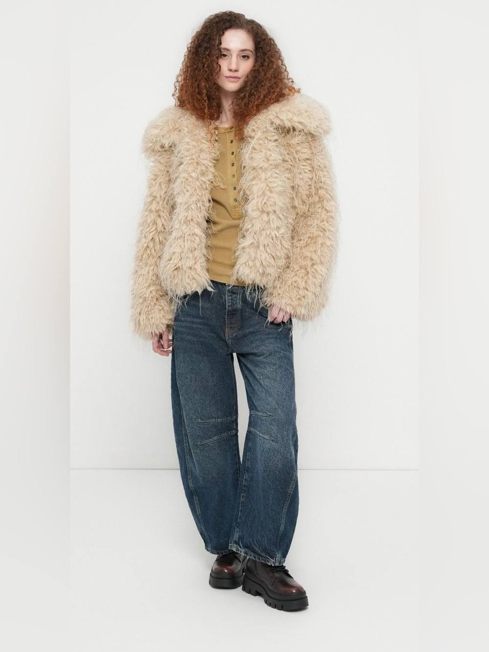 Free People Faux Fur Jacket NWT